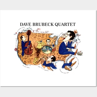 THE DAVE BRUBECK QUARTET BAND Posters and Art